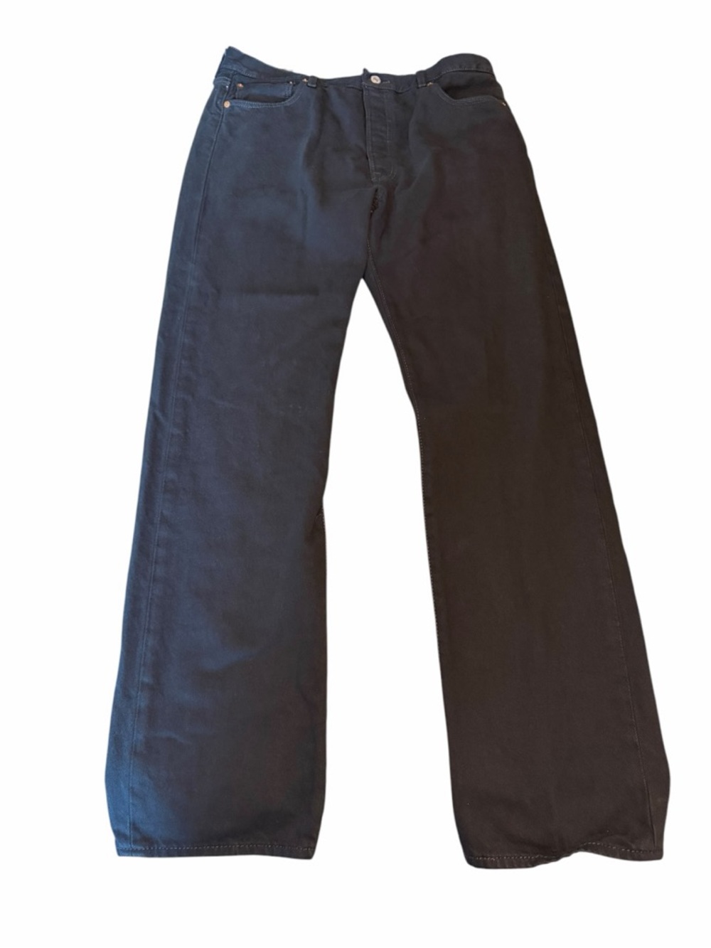 Levi’s 501 Original Fit Black Jeans Mens 36x34 Straight Leg Button Fly Denim